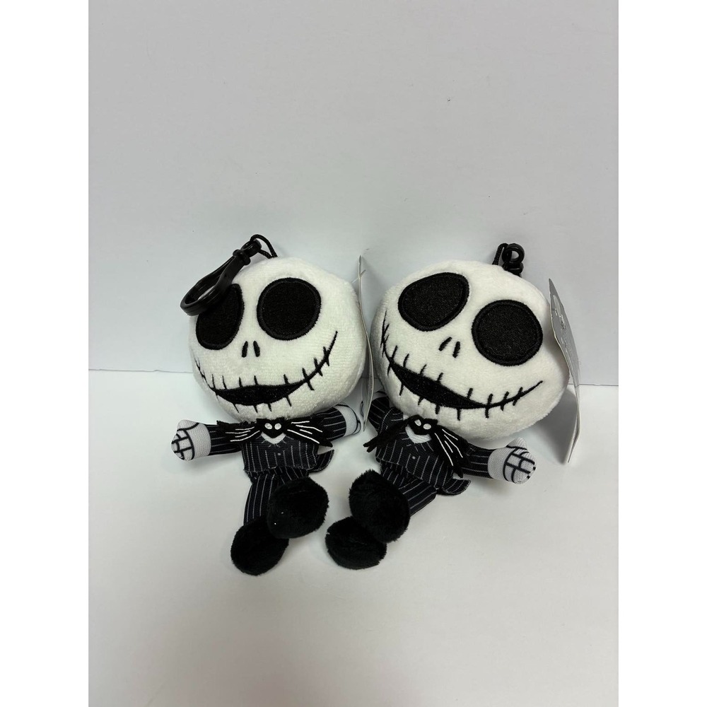 Disney Nightmare Before Christmas Jack Skellington Plush Keychain Hanger 2X